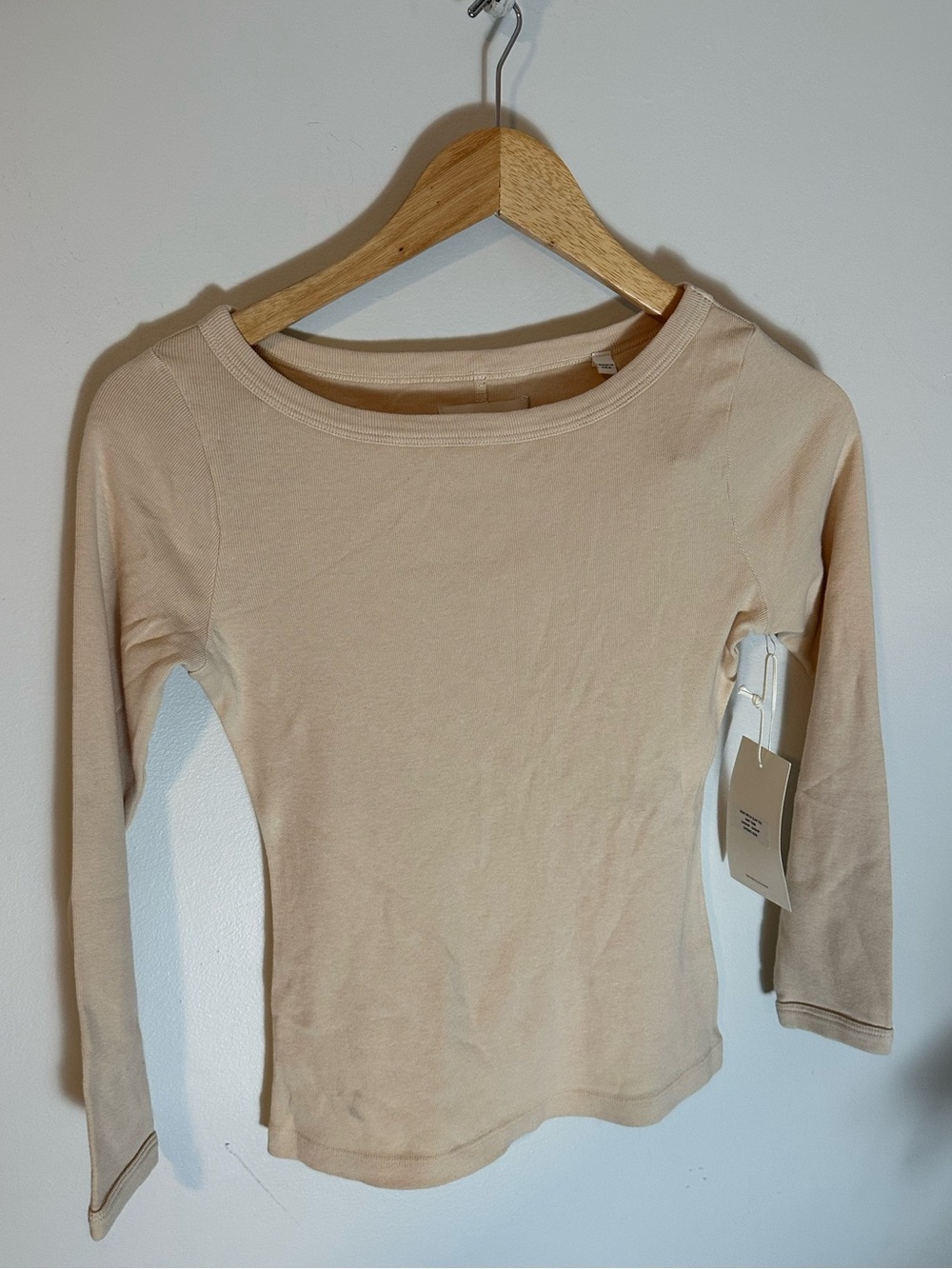 NWT Citizens of Humanity Slim Boat neck tee shrimp small
